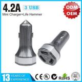 YLCC-235-metal Triple USB Car Charger