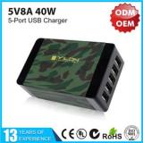 Camo 5 Port USB Water Transfer Printing Wall Charger Brands YLTC-325